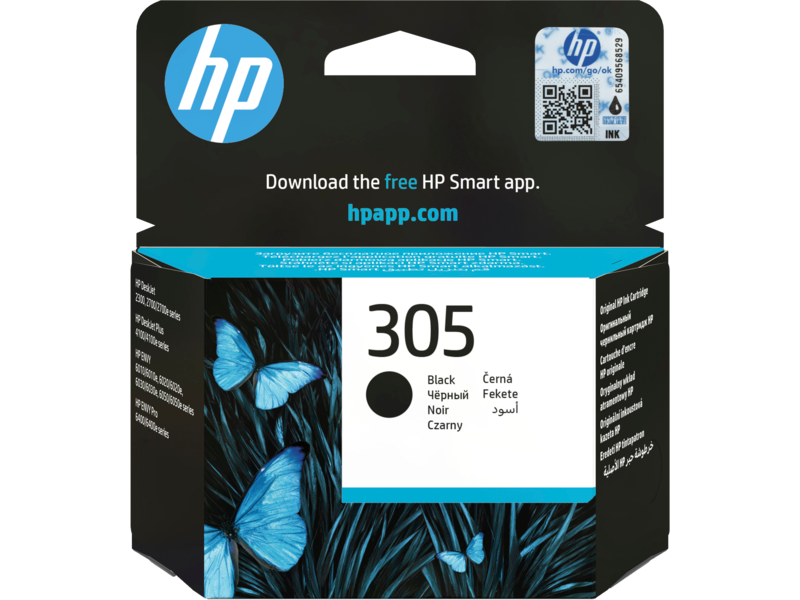 HP 305 Black Original Ink Cartridge (3YM61AE) - Agofficestationery.ae